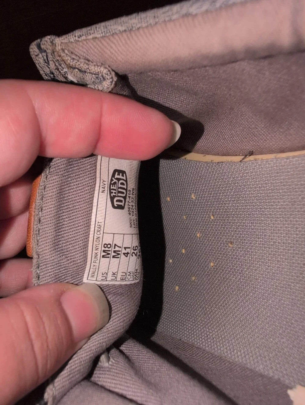 Hey Dude Mens Size 8 Shoes